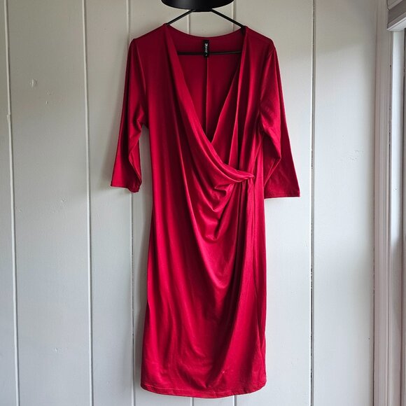 24Seven Women's Red Maternity Dress Size XL - Picture 1 of 4